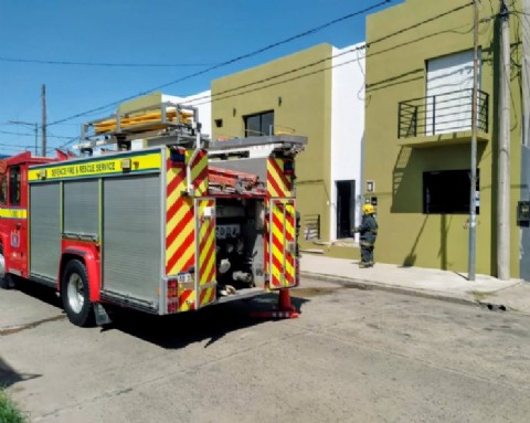 Se produjo un principio de incendio en una vivienda de calle Dorrego