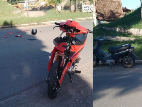 Chocaron dos motos conducidas por menores