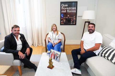 ¡Se viene la tormenta! Bouvier y Baguear se reunieron para gestionar obras provinciales