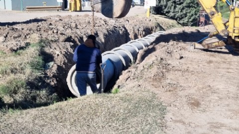 Finalizó la instalación de nuevas tuberías de desagüe en un sector clave de la ciudad