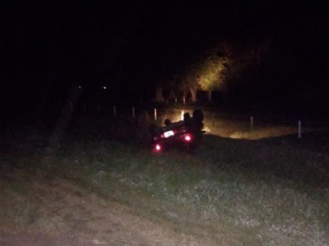 Ruta 188: un conductor de 54 años volcó frente a Arbeleche y resultó con lesiones leves