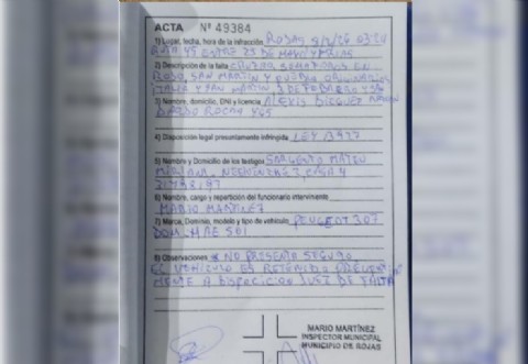 Secuestraron un auto durante un control vial en la Ruta Provincial 45