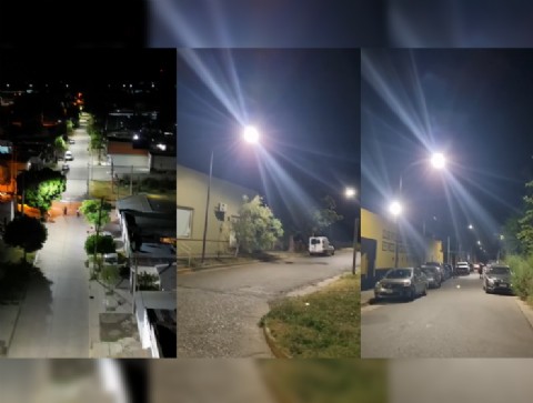 VIDEO | Continúa la instalación de nuevas luminarias en barrios de la ciudad