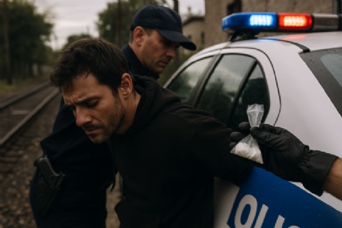 Andaba con actitud sospechosa y lo detuvieron con posesión de cocaína