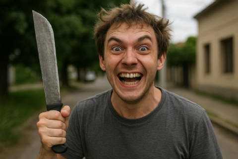 Amenazas en plena calle: detuvieron a un joven armado con un machete