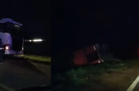 Chocaron un camión y una camioneta en la ruta 188, cerca de Junín
