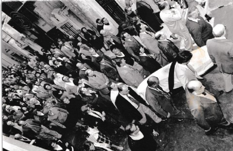 El día que Rojas despidió los restos mortales del gobernador peronista Carlos Aloe