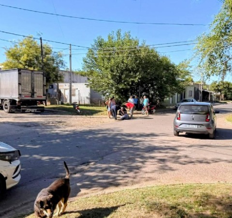 Se produjo un accidente de tránsito a metros de la Escuela 501