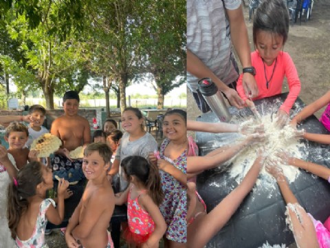 La Colonia Municipal de Vacaciones de Rafael Obligado cerró su primera semana con una merienda especial