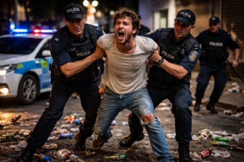 Un hombre fue detenido en La Guillermina por disturbios en la vía pública