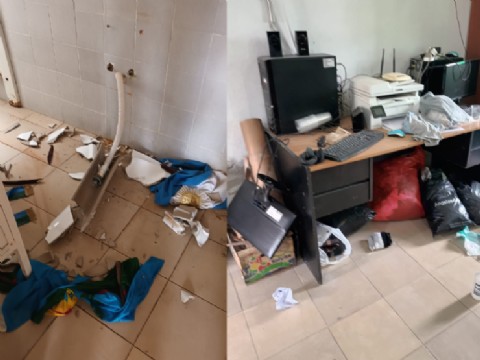 Tras los destrozos en el Centro de Integración Comunitario, las actividades programadas se suspendieron