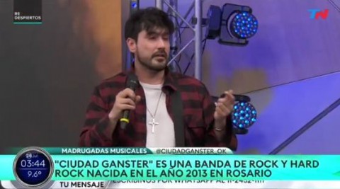 VIDEO | Pablo Soria llevó la música de Ciudad Gánster a la pantalla nacional