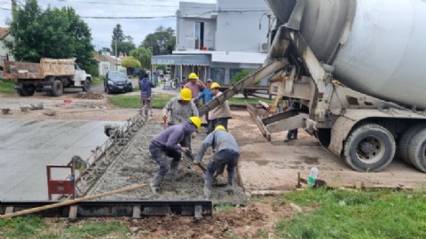 Avanza la pavimentación final de la Avenida Diego Trillo