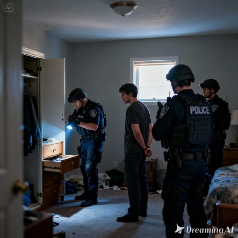 Allanamiento y detención en el barrio Progreso