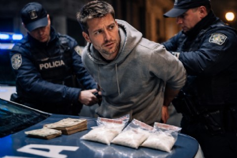 Junín: detuvieron a un rojense con más de 50 gramos de cocaína