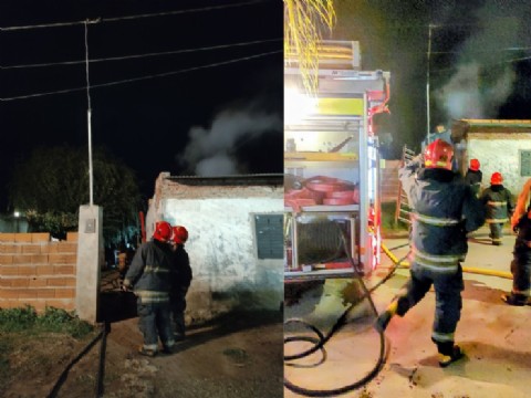 Un incendio destruyó una vivienda en Barrio La Loma y no hubo heridos