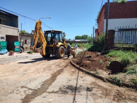 Finalizaron las obras en el sistema cloacal de barrio Ramos