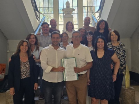 El intendente interino recibió al rector de la Universidad Nacional de la Patagonia San Juan Bosco