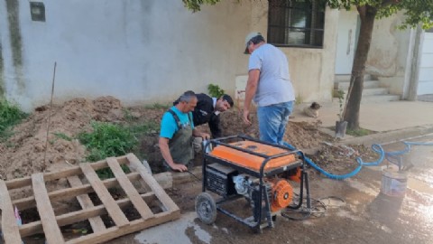 Obras Sanitarias realizó trabajos para mejorar el servicio de agua