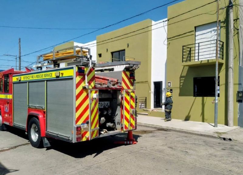 Se produjo un principio de incendio en una vivienda de calle Dorrego