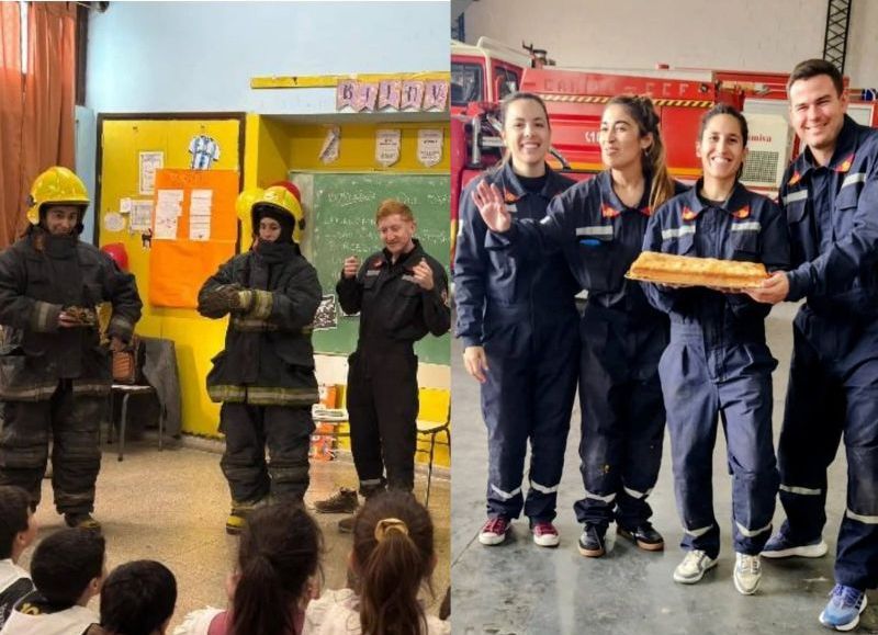 Los Bomberos Voluntarios reforzaron su labor comunitaria con capacitaciones en escuelas