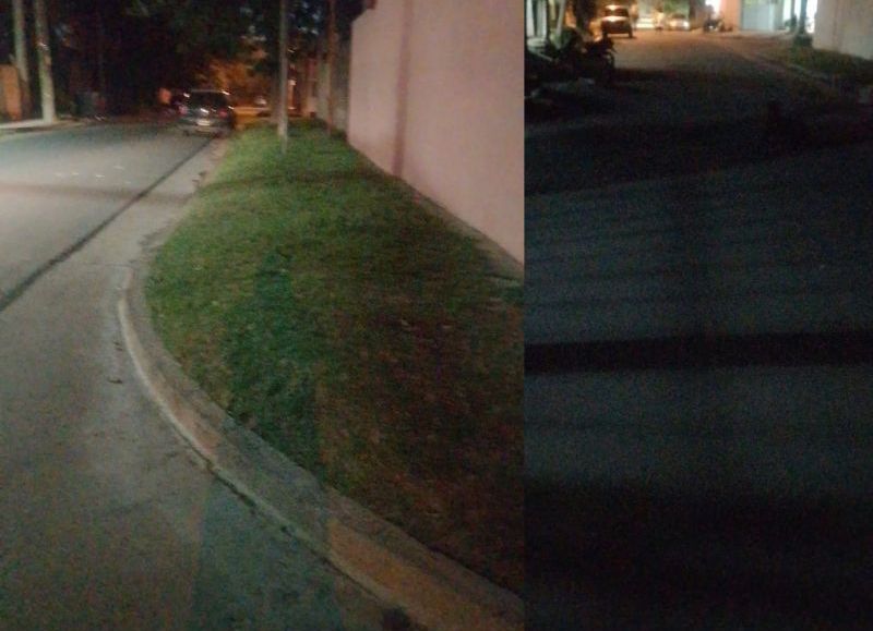 Vecinos del barrio Parque reclaman por calles a oscuras y falta de respuestas municipales