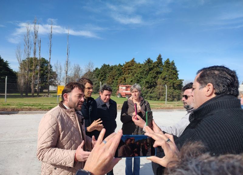 Visita de campaña: Bouvier y Palmieri recibieron al ex intendente de San Nicolás, Manuel Passaglia
