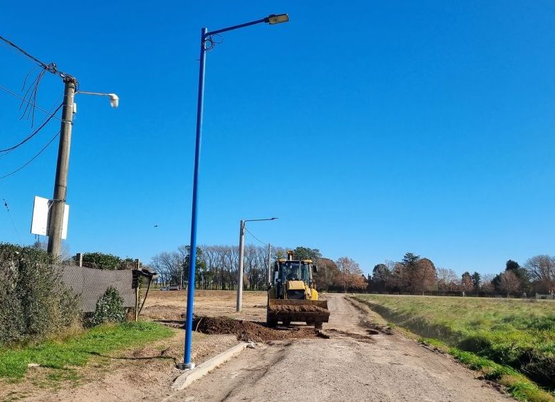Avanza la construcción de cordón cuneta en el barrio España