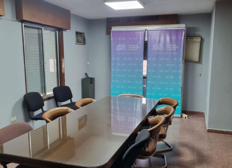 Renovaron la sala de reuniones del Hospital Municipal para optimizar el trabajo interno