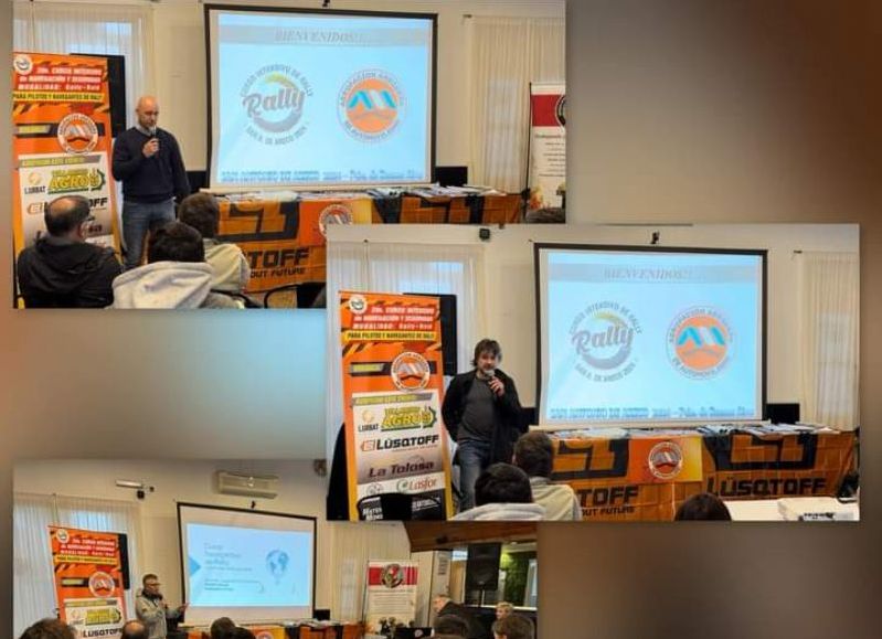 Sebastián Urriza organizó el segundo curso de Navegantes de Rally