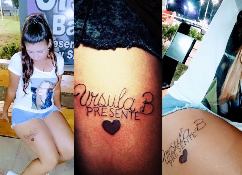VIDEO | Una joven pergaminense homenajeó a Úrsula Bahillo con un tatuaje