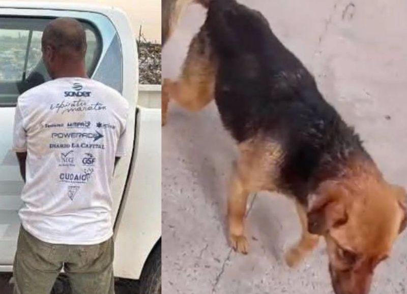 Trasladaron al HIGA de Junín al degenerado violador de la perrita en el basural