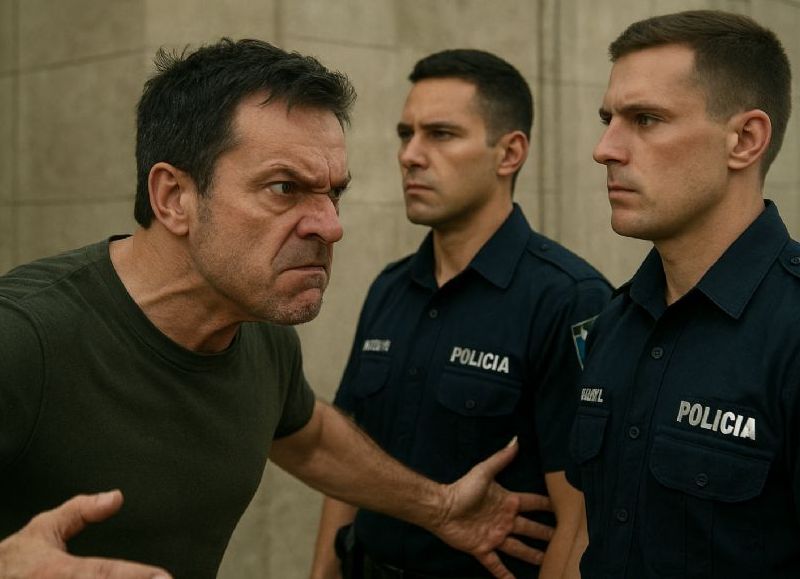 Tras un llamado al 911, detuvieron a un hombre por atacar a policías