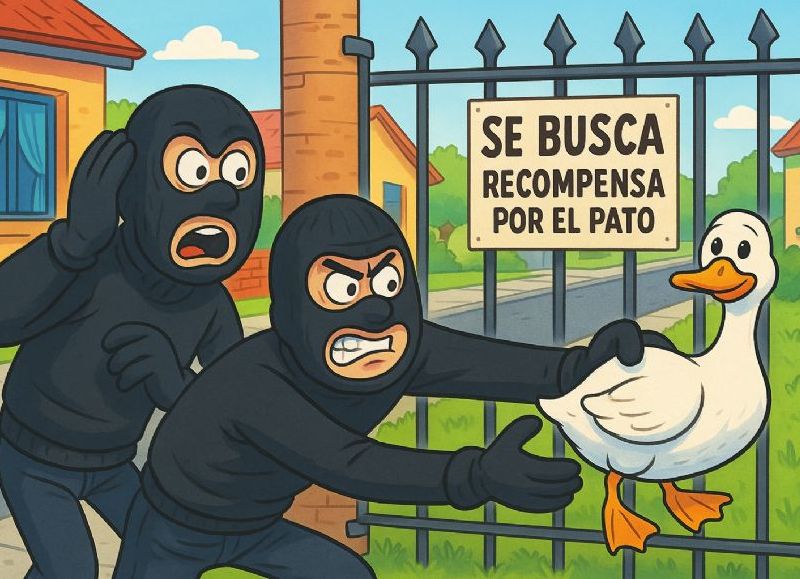 VIDEO | Le robaron el pato desde la vereda y la dueña ahora ofrece recompensa