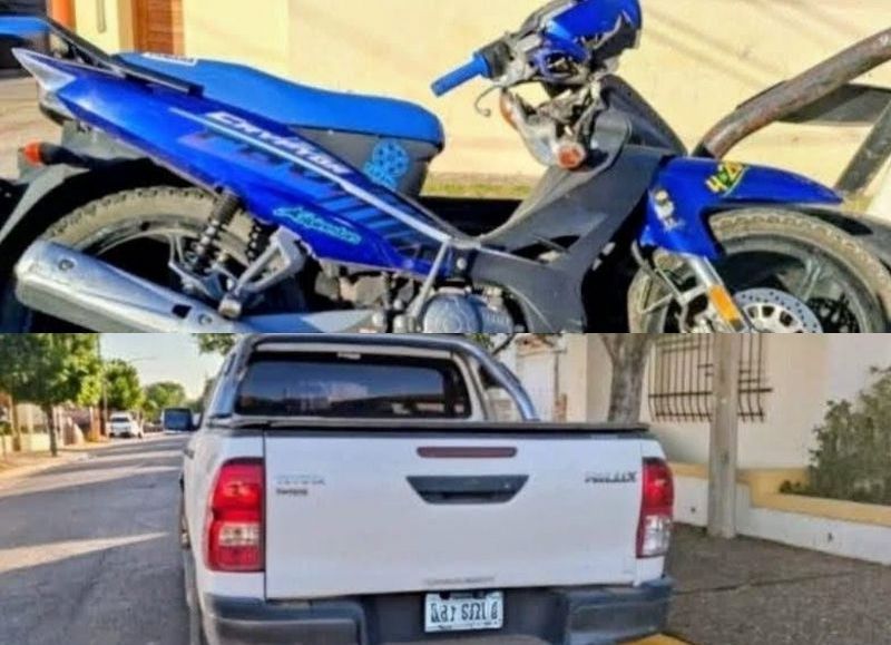 Choque entre camioneta y moto en General Frías y Pueyrredón: un joven sufrió una fractura grave