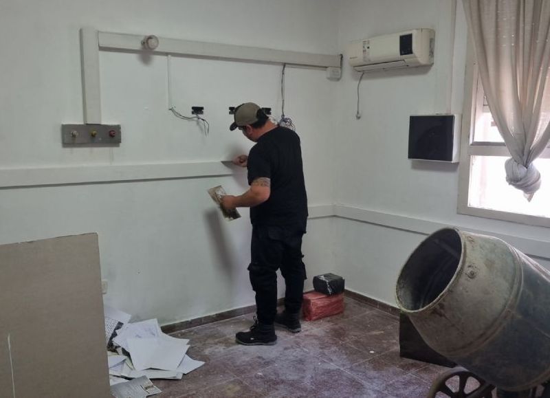 Avanza la construcción del nuevo office de enfermería en Maternidad