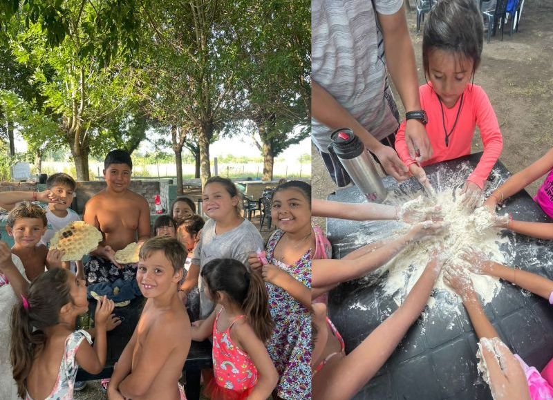La Colonia Municipal de Vacaciones de Rafael Obligado cerró su primera semana con una merienda especial