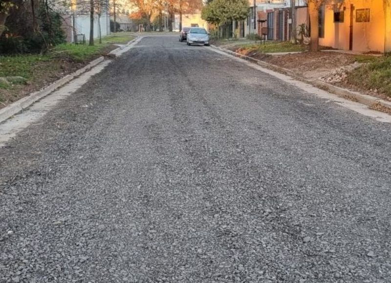 Se habilitaron las mejoras de las calles, cordones y cunetas del Barrio Don Pino