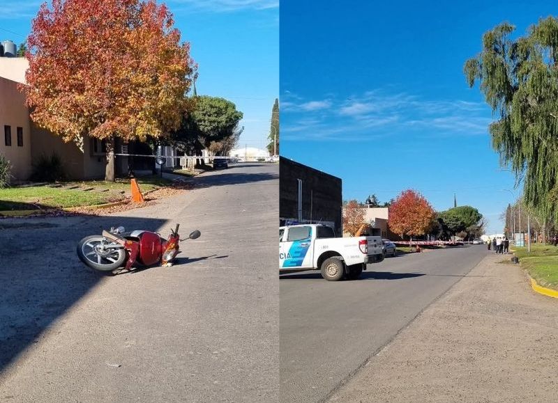 Se produjo un accidente de tránsito en Avenida Federación y Loma Negra