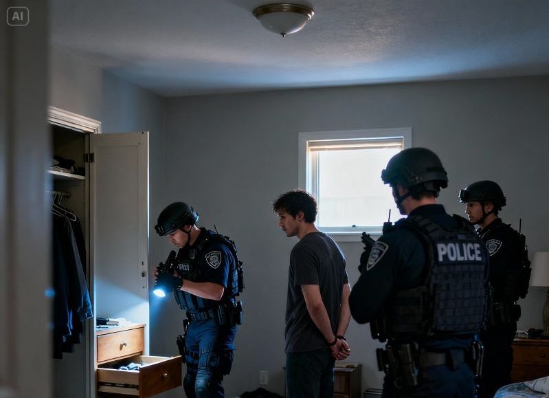 Allanamiento y detención en el barrio Progreso