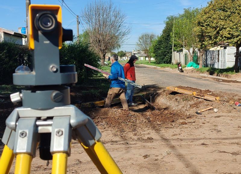 Más cuadras de cordón cuneta en el barrio Nehuenche II
