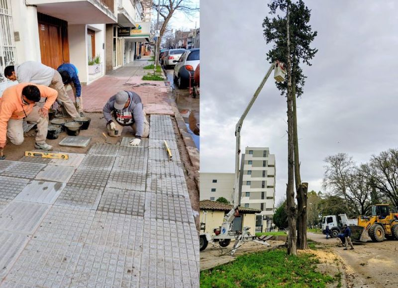 Despliegue de tareas municipales en Salto