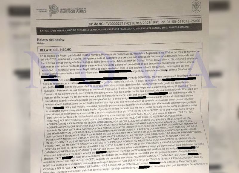 Denuncia de abuso sexual conmociona a la comunidad local