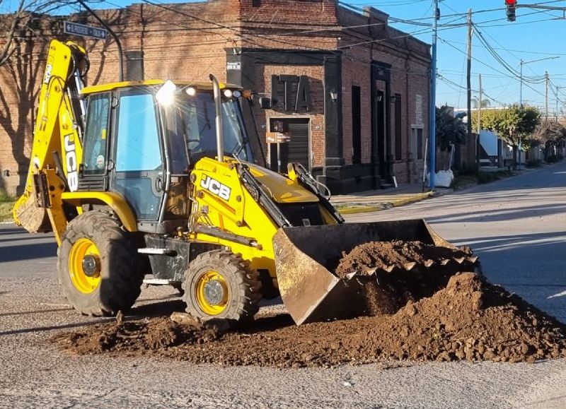 Tránsito restringido en el acceso a barrio Progreso por obras en calle Italia