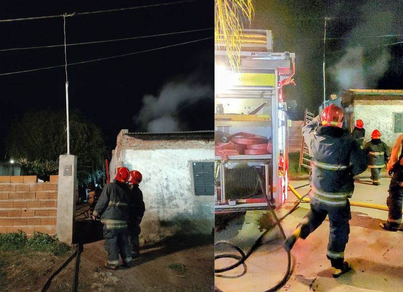 Un incendio destruyó una vivienda en Barrio La Loma y no hubo heridos