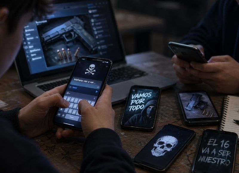 VIDEO | Pergamino: por amenazas de tiroteo en una escuela cayó un joven de 18 años y secuestraron un arma