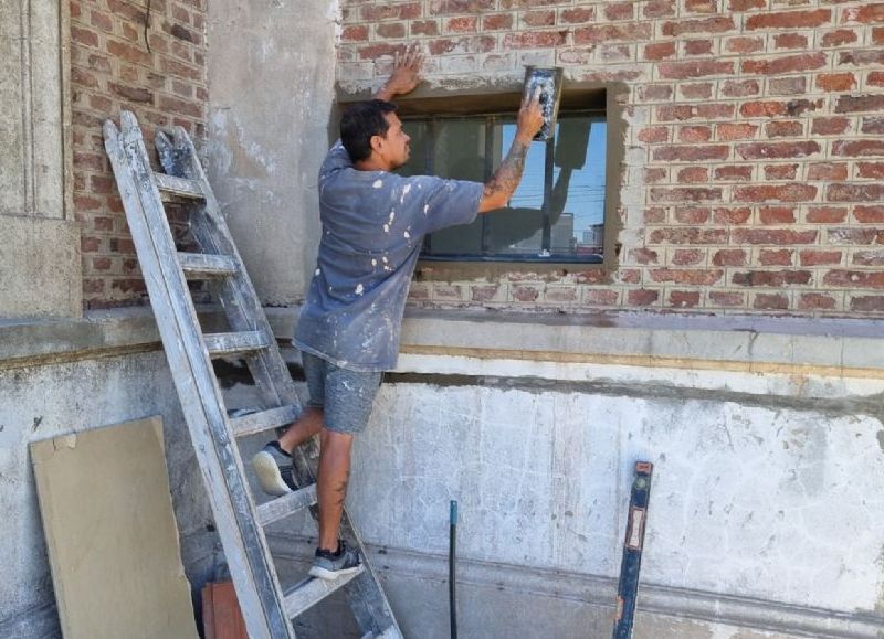 Se realizan refacciones en el Centro Educativo y Cultural de Obras Sanitarias