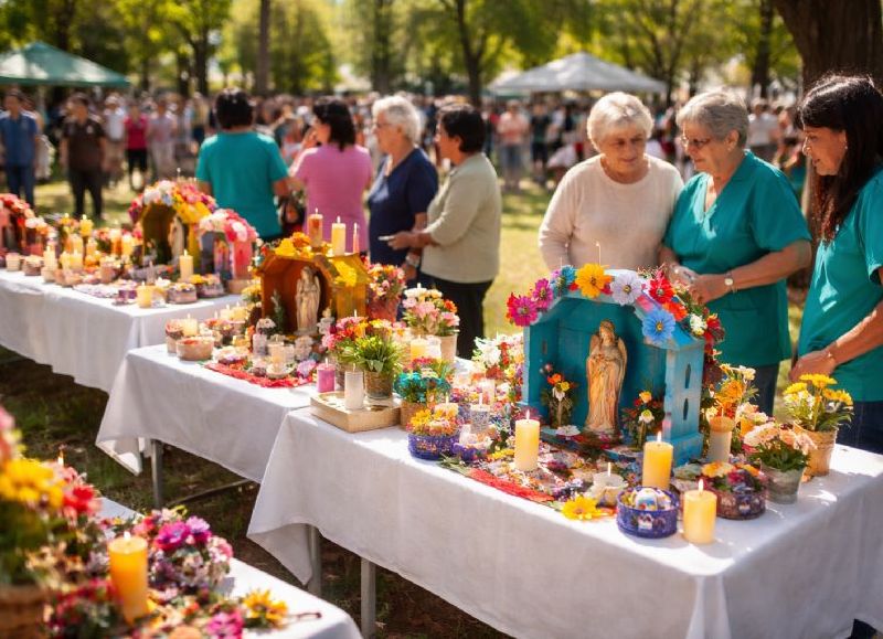 Expondrán altares creados en talleres municipales en la Plaza San Martín